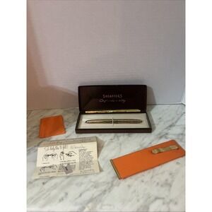 Vintage Sheaffer's Lady Skripsert Cartridge Fountain Pen Etched Gold Filled Case